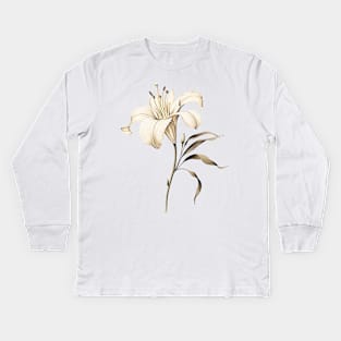 Lily Flower Kids Long Sleeve T-Shirt